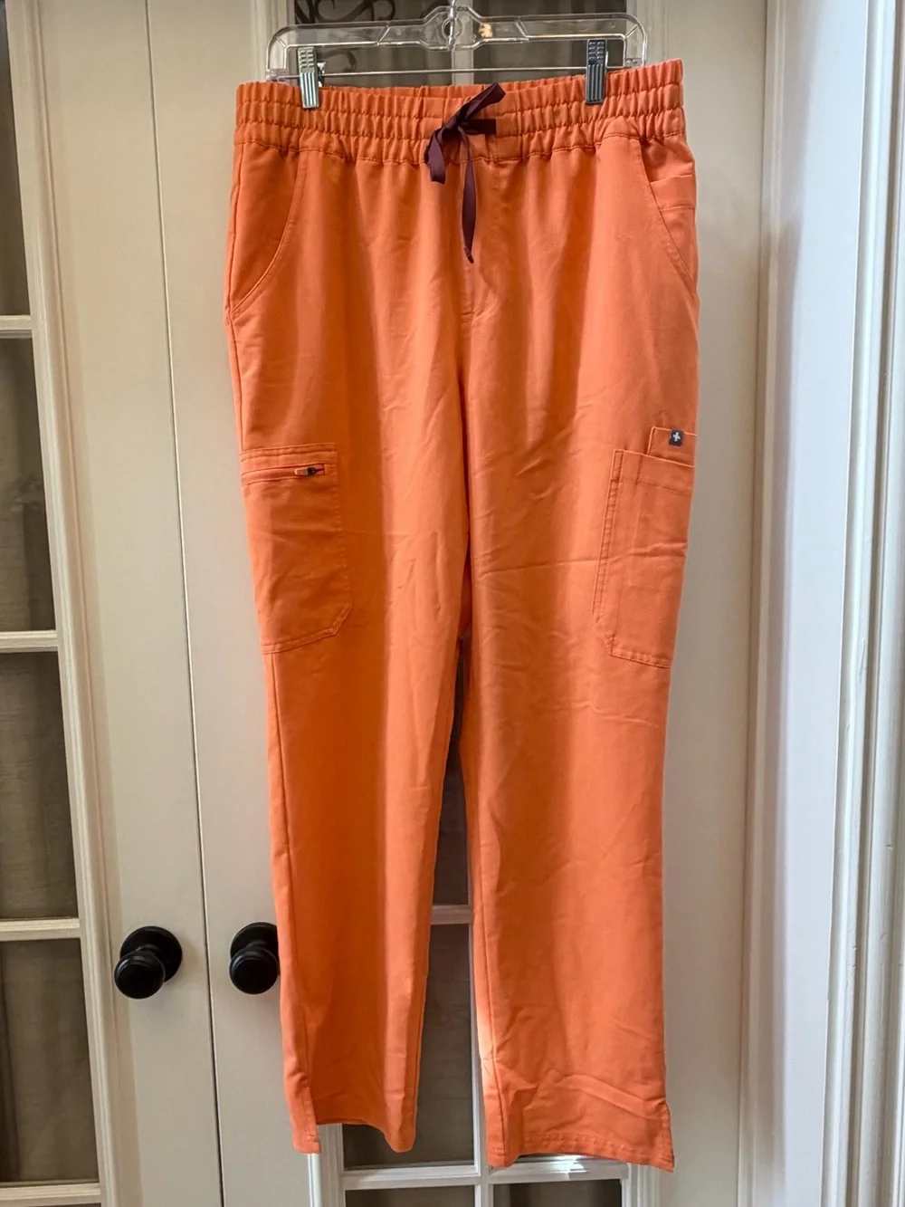 LARGE Orange Women’s Figs Scrubs Pants EUC